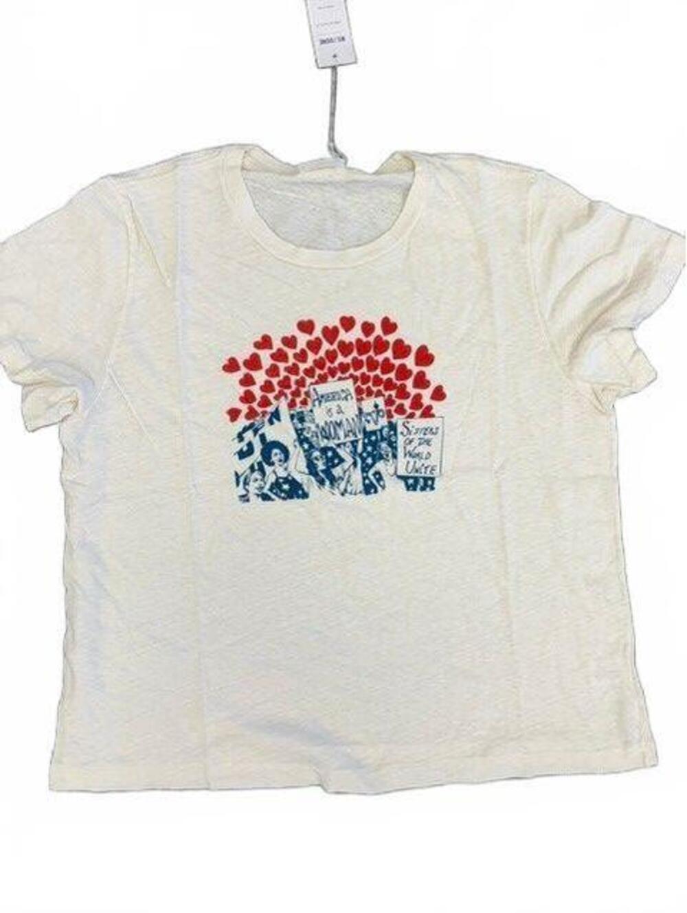 NWT New Levi's Re/Done Woman of the World Classic Tee Large